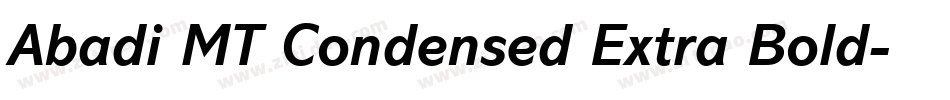 Abadi MT Condensed Extra Bold字体转换